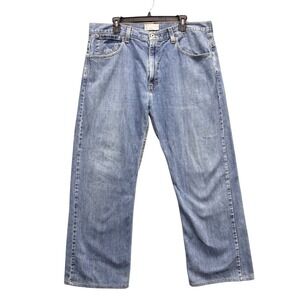 Levis SilverTab True Boot Mens Medium Wash Blue Denim Baggy Jeans Fits 39x29